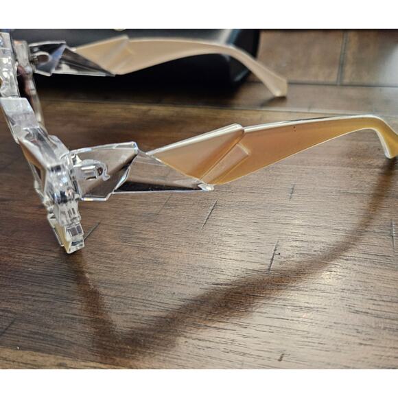 Shein Wing Tip Deco Mod Teal Sunglasses New new in case - Picture 2 of 4